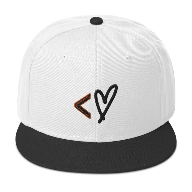 White Snapback Cap